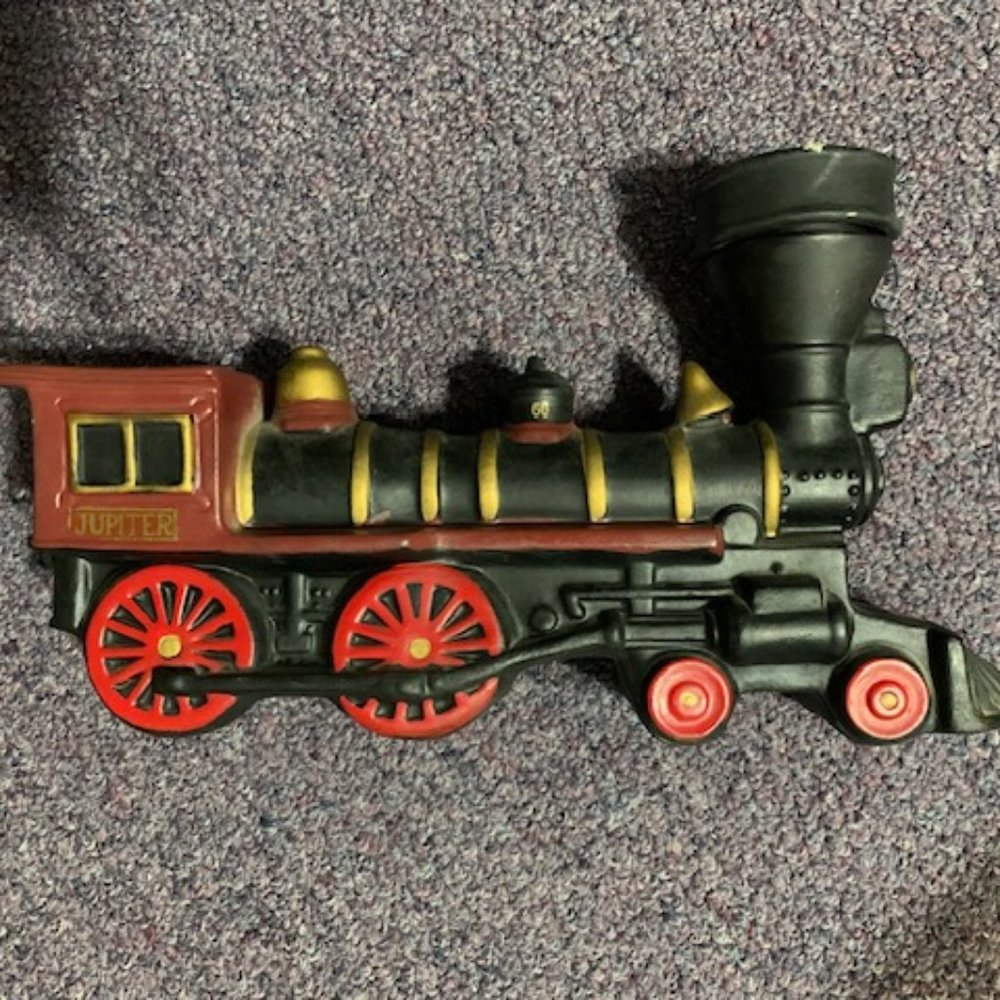 Vintage Ceramic Train Engine Decanter Commemorative Edition 1969